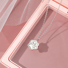 Load image into Gallery viewer, 925 Sterling Silver Simple Cute Cat Claw Mother-of-pearl Pendant with Necklace