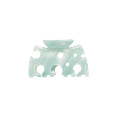 Fashion and High-end Light Blue Cheese-shaped Hair Claw