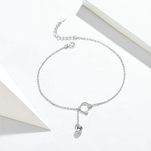 Load image into Gallery viewer, 925 Sterling Silver Simple Cute Cat Tassel Bell Anklet