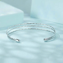 Load image into Gallery viewer, 925 Sterling Silver Simple Fashion Multi Layer Bangle