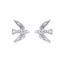 Load image into Gallery viewer, 925 Sterling Silver Fashion Temperament Bird Stud Earrings with Cubic Zirconia