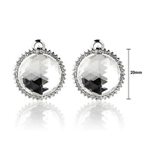 Load image into Gallery viewer, Elegant Earrings with Silver Crystal Glass and Silver Austrian Element Crystal