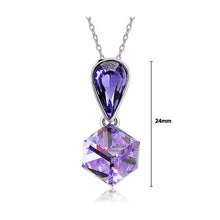 Load image into Gallery viewer, Sweet Memories Pendant with Purple Austrian Element Crystal