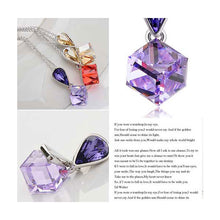 Load image into Gallery viewer, Sweet Memories Pendant with Purple Austrian Element Crystal