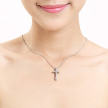 Load image into Gallery viewer, Fashion Tungsten Cross Pendant  with Stainless Steel Necklace For Women