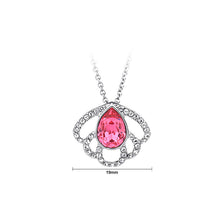 Load image into Gallery viewer, Elegant Pendant with Red Rose Austrian Element Crystal and Necklace