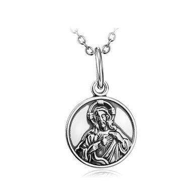 925 Sterling Silver Virgin Pendant with Necklace