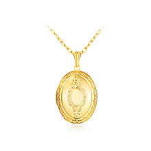 Load image into Gallery viewer, Vintage Oval Frame Pendant with Necklace