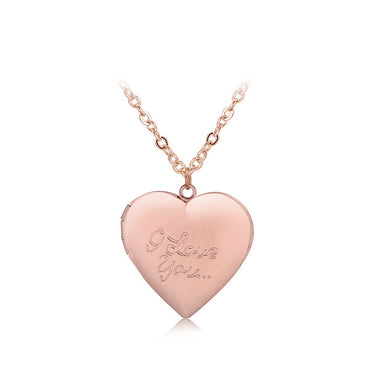 Fashion Love Photo Box Pendant with Necklace
