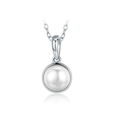 925 Sterling Silver Mother's Day Freshwater Pearl Pendant with Necklace