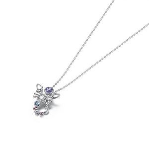 925 Sterling Silver Fashion Scorpio Pendant with Austrian Element Crystal and Necklace - Glamorousky