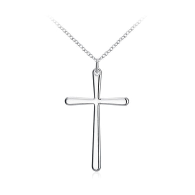 Simple Fashion Cross Pendant with Necklace