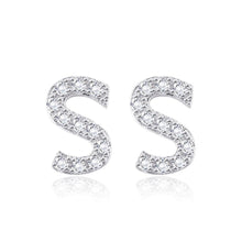 Load image into Gallery viewer, Simple and Fashion Letter S Cubic Zircon Stud Earrings - Glamorousky