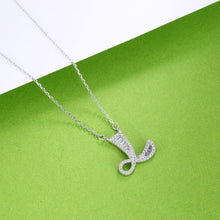 Load image into Gallery viewer, 925 Sterling Silver Fashion Personality Letter L Cubic Zircon Necklace - Glamorousky