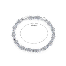 Load image into Gallery viewer, Fashion and Elegant Flower Bracelet with Cubic Zirconia