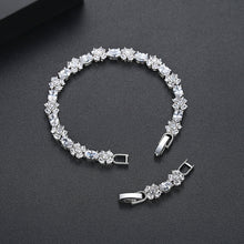Load image into Gallery viewer, Fashion and Elegant Flower Bracelet with Cubic Zirconia