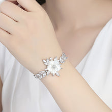 Load image into Gallery viewer, Elegant and Fashion Flower Bracelet with Cubic Zirconia