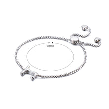 Load image into Gallery viewer, Simple and Fashion English Alphabet J 316L Stainless Steel Bracelet