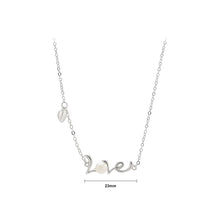 Load image into Gallery viewer, 925 Sterling Silver Simple Romantic Love Freshwater Pearl Necklace