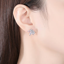 Load image into Gallery viewer, Fashion and Elegant Flower Stud Earrings with Cubic Zirconia