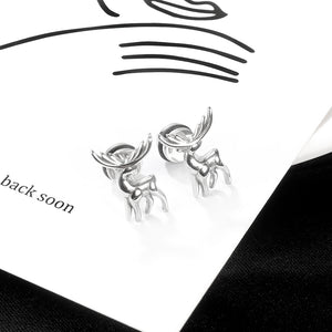 Fashion and Lovely Gold Elk 316L Stainless Steel Stud Earrings
