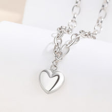 Load image into Gallery viewer, 925 Sterling Silver Simple Fashion Heart-shaped Chain Bracelet