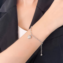 Load image into Gallery viewer, 925 Sterling Silver Simple Fashion Heart-shaped Chain Bracelet