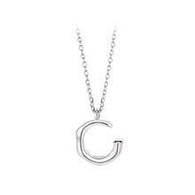 Load image into Gallery viewer, 925 Sterling Silver Fashion Simple C-shaped Pendant with Necklace