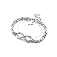 Load image into Gallery viewer, Fashion and Elegant Infinity Symbol Chain 316L Stainless Steel Bracelet