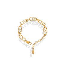Load image into Gallery viewer, Simple Personality Plated Gold 316L Stainless Steel Hollow Cross Geometric Bracelet