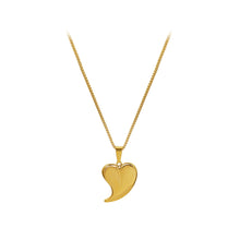 Load image into Gallery viewer, Fashion Simple Plated Gold 316L Stainless Steel Heart Pendant with Necklace