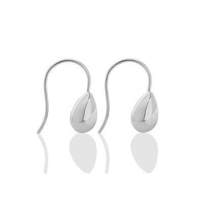 Simple Fashion 316L Stainless Steel Water Drop Shape Geometric Earrings