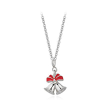 Load image into Gallery viewer, 925 Sterling Silver Simple Cute Christmas Bell Pendant with Necklace