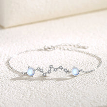 Load image into Gallery viewer, 925 Sterling Silver Fashion Temperament Big Dipper Moonstone Bracelet with Cubic Zirconia