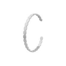 Load image into Gallery viewer, Fashion Simple 316L Stainless Steel Ellipse Stitching Geometric Circle Open Bangle