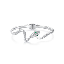 Load image into Gallery viewer, Fashion Personalized Snake Cuff Bracelet with Cubic Zirconia