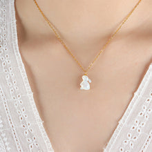 Load image into Gallery viewer, Fashion Simple Plated Gold 316L Stainless Steel Rabbit Pendant with Necklace