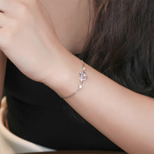 Load image into Gallery viewer, 925 Sterling Silver Fashion Romantic Heart Shape Moonstone Bracelet with Cubic Zirconia