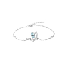 Load image into Gallery viewer, 925 Sterling Silver Fashion Cute Butterfly Bracelet with Cubic Zirconia