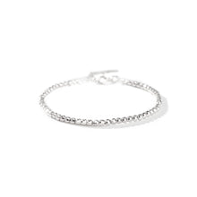 Load image into Gallery viewer, 925 Sterling Silver Simple and Fashion Geometric Round Beaded Bangle
