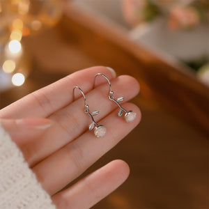 925 Sterling Silver Simple Sweet Rose Earrings