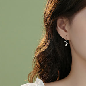 925 Sterling Silver Simple Sweet Rose Earrings