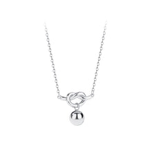 Load image into Gallery viewer, 925 Sterling Silver Simple Personalized Rope Bead Pendant with Necklace