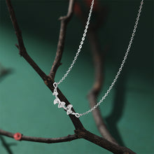 Load image into Gallery viewer, 925 Sterling Silver Simple and Fashion Ginkgo Leaf Pendant with Necklace