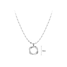 Load image into Gallery viewer, 925 Sterling Silver Fashion and Simple Möbius Ring Pendant with Necklace