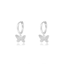 Load image into Gallery viewer, 925 Sterling Silver Fashion Simple Butterfly Earrings