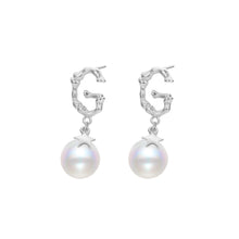 Load image into Gallery viewer, 925 Sterling Silver Fashion and Creative Alphabet G Imitation Pearl Earrings