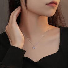 Load image into Gallery viewer, 925 Sterling Silver Fashion Simple Geometric Moonstone Pendant with Necklace