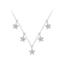 Load image into Gallery viewer, 925 Sterling Silver Fashion Temperament Flower Cubic Zirconia Necklace