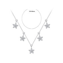 Load image into Gallery viewer, 925 Sterling Silver Fashion Temperament Flower Cubic Zirconia Necklace